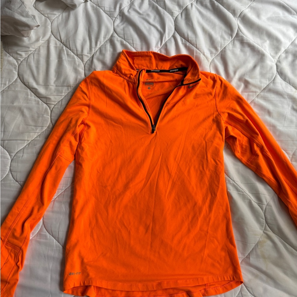 Nike Orange Half-Zip Pullover
